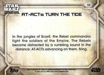 2017 Topps Star Wars Rogue One Series 2 #59 AT-ACT's Turn the Tide Back