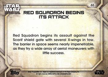 2017 Topps Star Wars Rogue One Series 2 #65 Red Squadron Begins its Attack Back