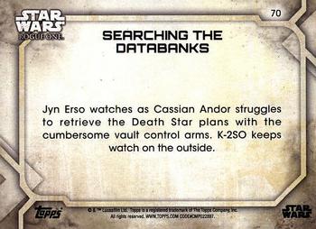 2017 Topps Star Wars Rogue One Series 2 #70 Searching the Databanks Back