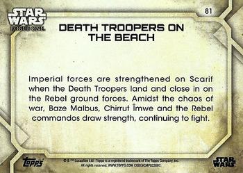 2017 Topps Star Wars Rogue One Series 2 #81 Death Troopers on the Beach Back