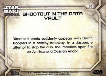 2017 Topps Star Wars Rogue One Series 2 #83 Shootout in the Data Vault Back