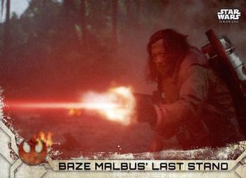 2017 Topps Star Wars Rogue One Series 2 #88 Baze Malbus' Last Stand Front