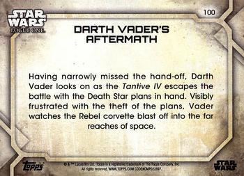 2017 Topps Star Wars Rogue One Series 2 #100 Darth Vader's Aftermath Back