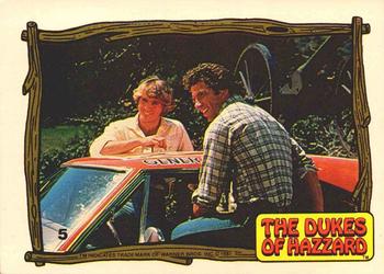 1983 Donruss The Dukes of Hazzard #5 Bo and Luke with the General Lee Front