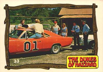 1983 Donruss The Dukes of Hazzard #33 Sheriff Dept. after the Dukes Front