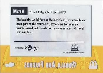 1996 Classic McDonald's - Cels #MC18 Ronald And Friends Back