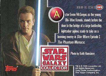1998 Topps Star Wars Galaxy Collector Magazine #SW8 Obi-Wan Kenobi Back