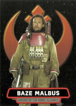 2017 Topps Star Wars Rogue One Series 2 - Heroes of the Rebel Alliance #HR-6 Baze Malbus Front