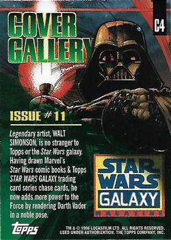 1996 Topps Star Wars Galaxy Magazine Cover Gallery #C4 Darth Vader Back