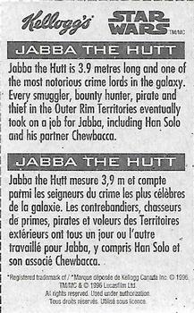 1996 Kellogg's Star Wars Shadows of the Empire #NNO Jabba the Hutt Back