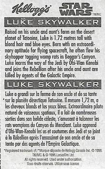 1996 Kellogg's Star Wars Shadows of the Empire #NNO Luke Skywalker Back