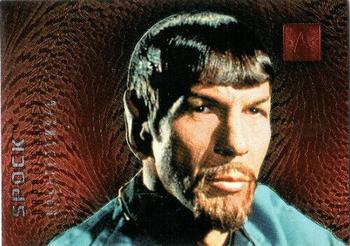 1996 SkyBox 30 Years of Star Trek Phase Two - Dopplegangers #F2 Spock Front