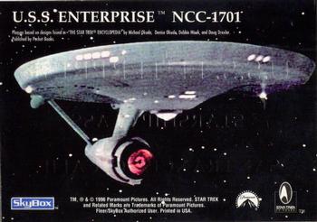 1995 SkyBox 30 Years of Star Trek Phase One - Registry Plaques #R-1 U.S.S. Enterprise Back