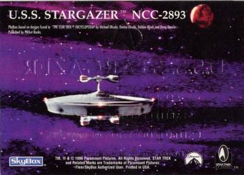 1995 SkyBox 30 Years of Star Trek Phase One - Registry Plaques #R-6 U.S.S. Stargazer Back