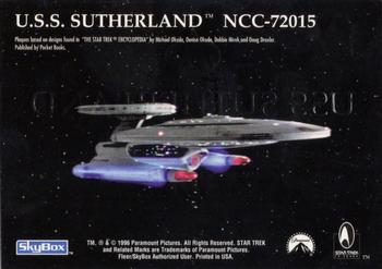 1995 SkyBox 30 Years of Star Trek Phase One - Registry Plaques #R-8 U.S.S. Sutherland NCC-72015 Back