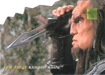 1995 SkyBox 30 Years of Star Trek Phase One - Die Cut Technology #D1 [d'k tahg] Klingon Knife Front