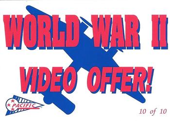 1992 Pacific The Story of World War II - War Video Offer Cards #10 of 10 Prelude to War Front
