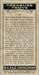 1937 Churchman's Treasure Trove #23 The Esquiline Treasure: Silver Dish and Casket Back