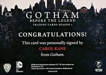2017 Cryptozoic Gotham Season 2 - Autographs #CK Carol Kane Back