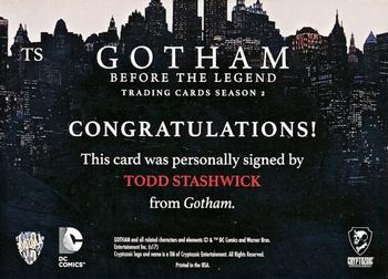 2017 Cryptozoic Gotham Season 2 - Autographs #TS Todd Stashwick Back