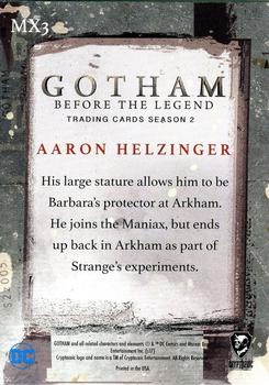 2017 Cryptozoic Gotham Season 2 - The Maniax Penguin Deco Foil Stamp #MX3 Aaron Helzinger Back