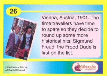 1991 Merlin Bill & Ted's Totally Excellent Collector Cards #26 Vienna, Austria, 1901.  They Meet Sigmund Freud Back