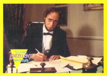 1991 Merlin Bill & Ted's Totally Excellent Collector Cards #33 The White House, 1863. Abraham Lincoln at his desk Front