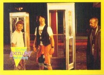 1991 Merlin Bill & Ted's Totally Excellent Collector Cards #37 Ted forgets to wind his watch, causing the time travellers to... Front