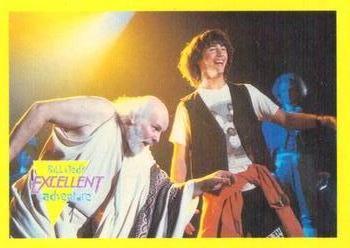 1991 Merlin Bill & Ted's Totally Excellent Collector Cards #54 Ted interprets for the most non-heinous philsopher Front