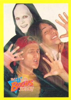 1991 Merlin Bill & Ted's Totally Excellent Collector Cards #66 Bill & Ted with Death/ Bill & Ted Speak Front