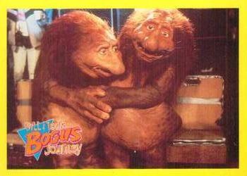 1991 Merlin Bill & Ted's Totally Excellent Collector Cards #124 The Two Stations hug each other and say 