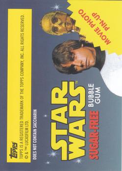 2017 Topps Star Wars 1978 Sugar Free Wrappers #NNO Princess Leia Organa & Luke Skywalker Back