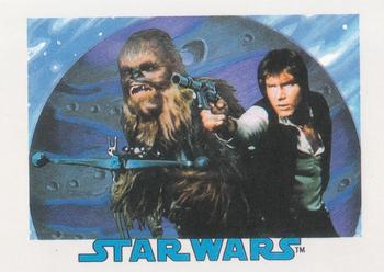 2017 Topps Star Wars 1978 Sugar Free Wrappers #NNO Chewbacca & Han Solo Front