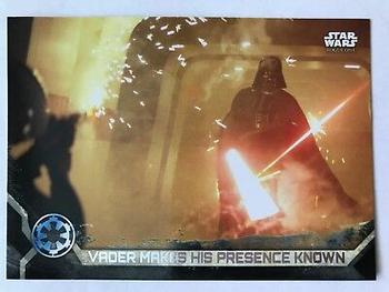 2017 Topps Star Wars Rogue One Series 2 - Black #99 Vader Makes His Presence Known Front