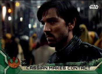 2017 Topps Star Wars Rogue One Series 2 - Green #7 Cassian Makes Contact Front