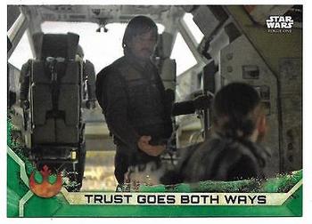 2017 Topps Star Wars Rogue One Series 2 - Green #11 Trust Goes Both Ways Front