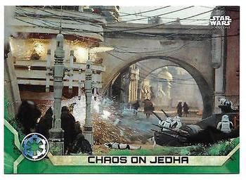 2017 Topps Star Wars Rogue One Series 2 - Green #17 Chaos on Jedha Front