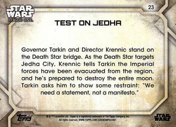 2017 Topps Star Wars Rogue One Series 2 - Green #23 Test on Jedha Back