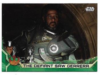 2017 Topps Star Wars Rogue One Series 2 - Green #27 The Defiant Saw Gerrera Front