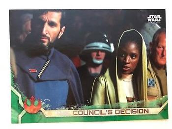 2017 Topps Star Wars Rogue One Series 2 - Green #42 The Council's Decision Front
