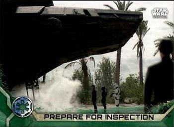 2017 Topps Star Wars Rogue One Series 2 - Green #50 Prepare for Inspection Front