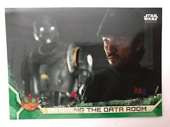 2017 Topps Star Wars Rogue One Series 2 - Green #57 Entering the Data Room Front