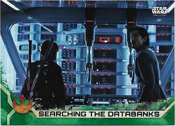 2017 Topps Star Wars Rogue One Series 2 - Green #70 Searching the Databanks Front
