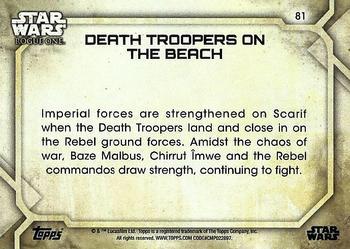 2017 Topps Star Wars Rogue One Series 2 - Green #81 Death Troopers on the Beach Back