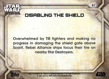 2017 Topps Star Wars Rogue One Series 2 - Green #87 Disabling the Shield Back