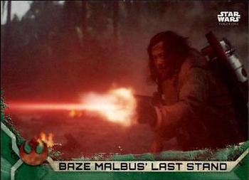 2017 Topps Star Wars Rogue One Series 2 - Green #88 Baze Malbus' Last Stand Front