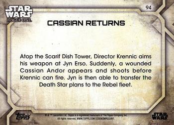 2017 Topps Star Wars Rogue One Series 2 - Green #94 Cassian Returns Back