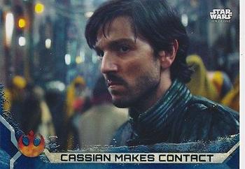 2017 Topps Star Wars Rogue One Series 2 - Blue #7 Cassian Makes Contact Front