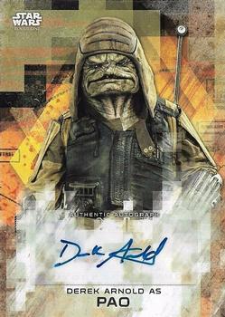 2017 Topps Star Wars Rogue One Series 2 - Autographs #A-DA Derek Arnold Front