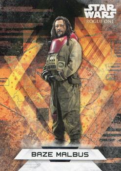 2017 Topps Star Wars Rogue One Series 2 - Character Stickers #NNO Baze Malbus Front
